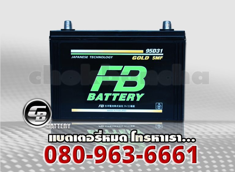 ราคา FB แบตเตอรี่-Gold 3000L 95D31L SMF